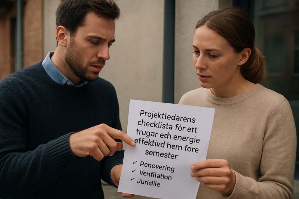 Projektledarens checklista för ett tryggt och energieffektivt hem före semester