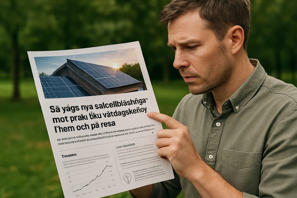 Så vägs nya solcellslösningar mot praktiska vardagsbehov i hem och på resa